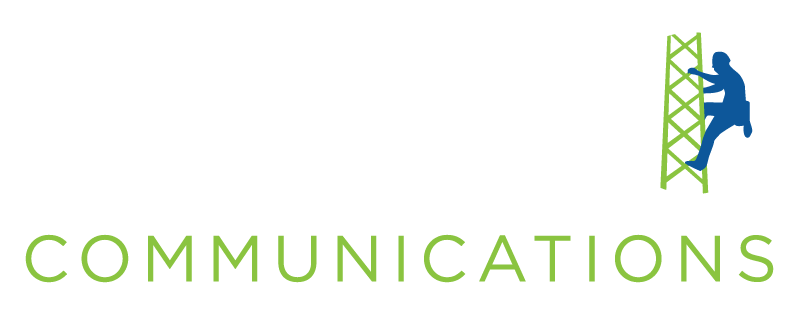 STG Communications logo white